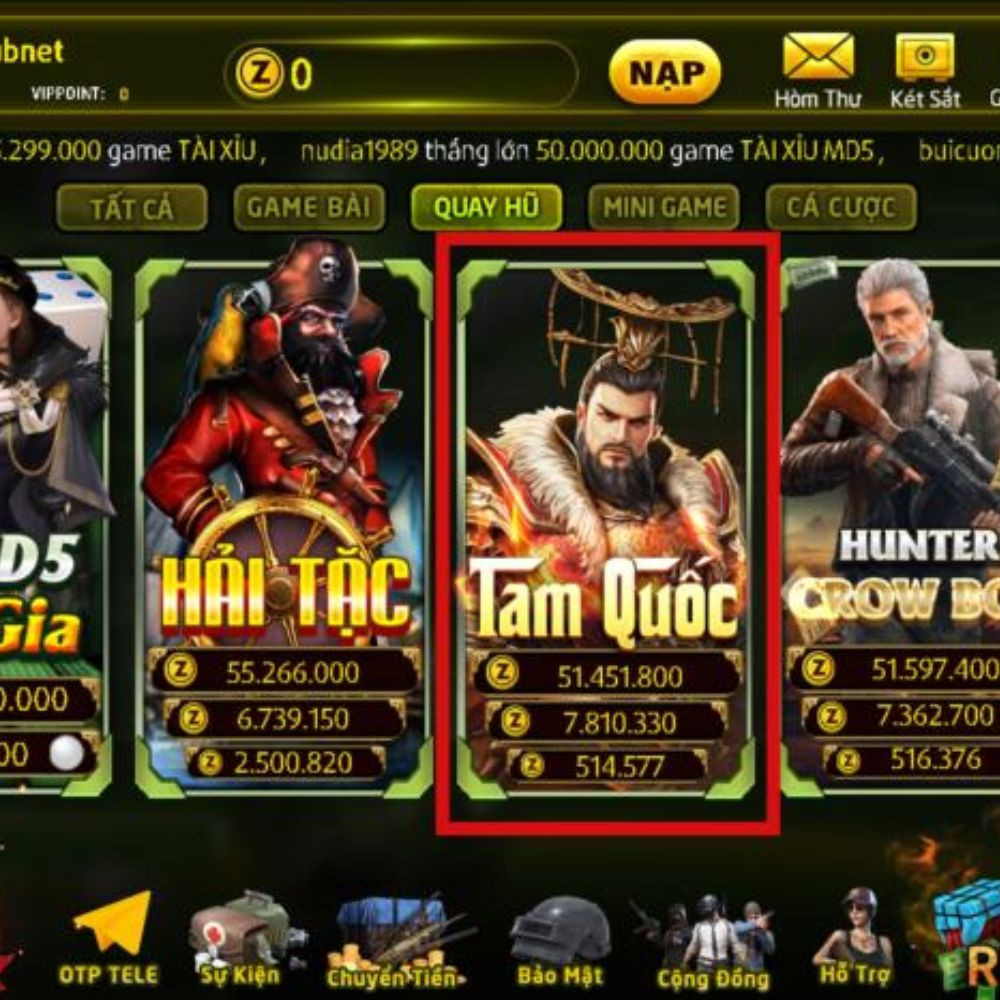 Game Slot Tam Quốc Zomclub